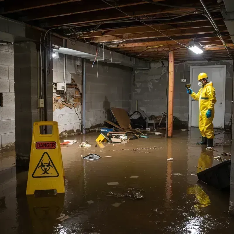 Flooded Basement Electrical Hazard in Villa Ridge, MO Property